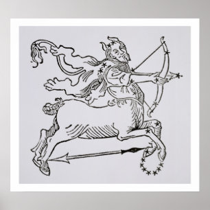 Sagittarius (the Centaur) an illustration from the Poster