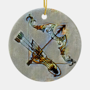 Sagittarius Venice Ceramic Tree Decoration