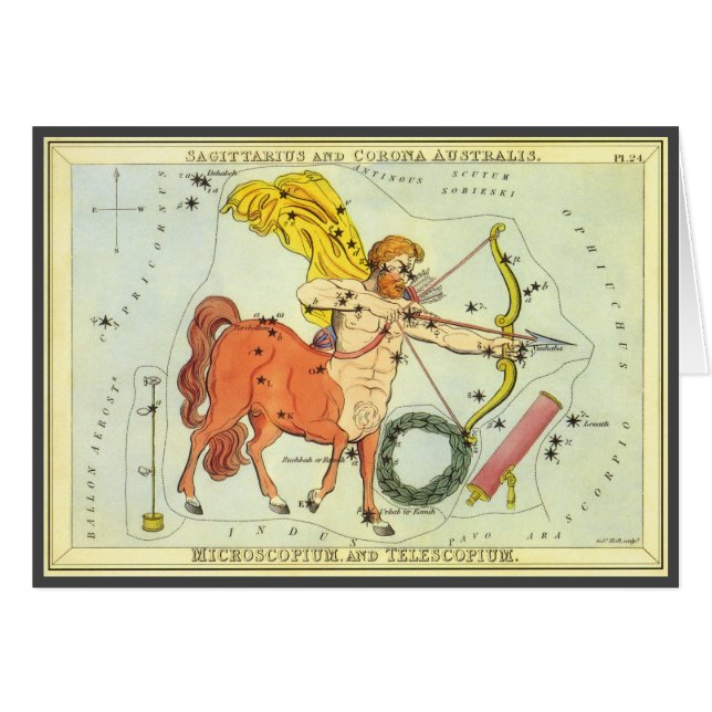 Sagittarius, Vintage Constellation Urania's Mirror (Front Horizontal)