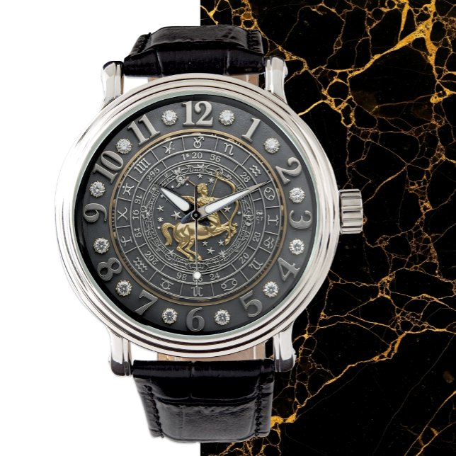 Sagittarius Watch, zodiac sign, Steampunk, gems Watch (Sagittarius Watch, Astrology, Zodiac Signs)
