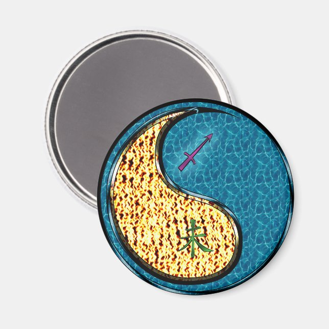 Sagittarius & Water Goat Magnet (Front/Back)