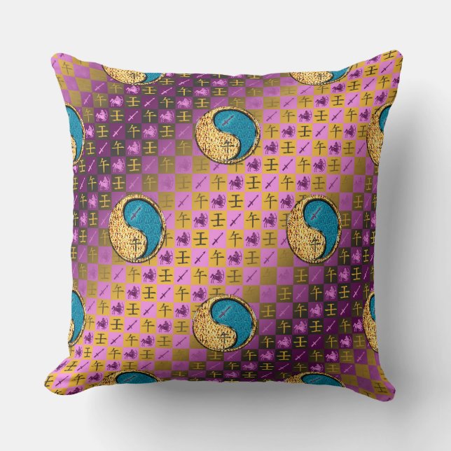 Sagittarius & Water Horse Cushion (Front)