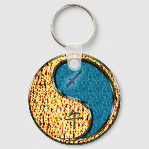 Sagittarius & Water Horse Key Ring