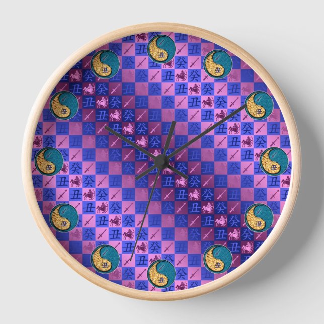 Sagittarius & Water Ox Clock (Front)