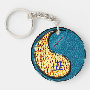 Sagittarius & Water Ox Key Ring