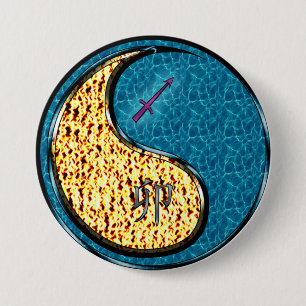 Sagittarius & Water Rabbit 7.5 Cm Round Badge