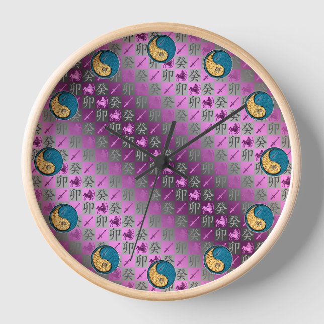Sagittarius & Water Rabbit Clock (Front)