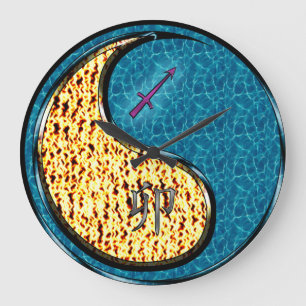 Sagittarius & Water Rabbit Large Clock