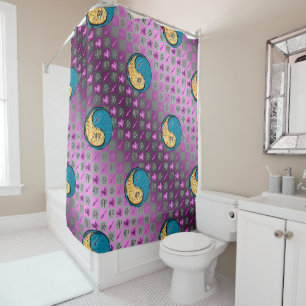 Sagittarius & Water Rabbit Shower Curtain