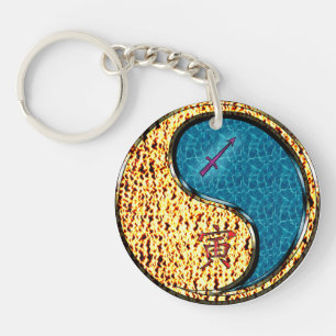 Sagittarius & Water Tiger Key Ring