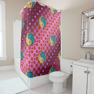Sagittarius & Water Tiger Shower Curtain