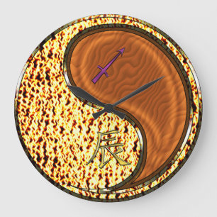 Sagittarius & Wood Dragon Large Clock