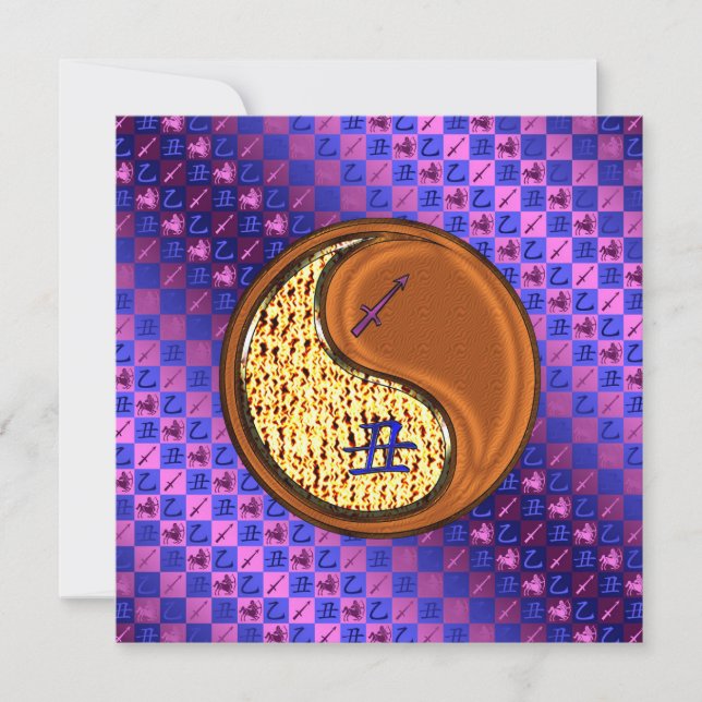 Sagittarius & Wood Ox Card (Front)