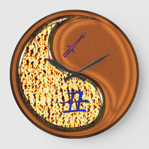 Sagittarius & Wood Ox Large Clock
