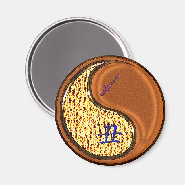 Sagittarius & Wood Ox Magnet (Front/Back)