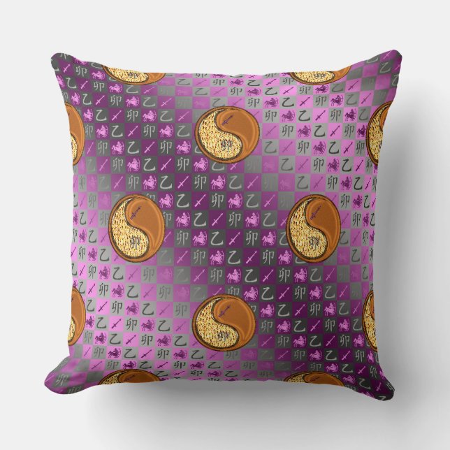 Sagittarius & Wood Rabbit Cushion (Front)