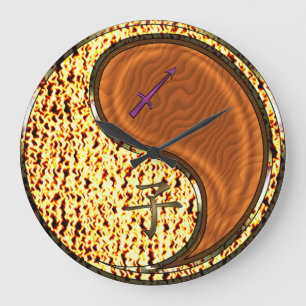 Sagittarius & Wood Rat Large Clock