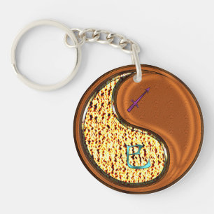 Sagittarius & Wood Snake Key Ring