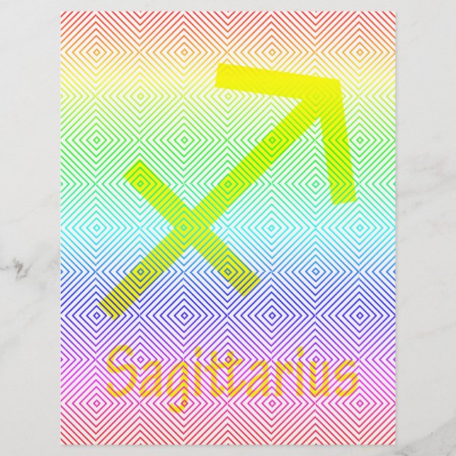 sagittarius yellow, spectral romb flyer (Front)