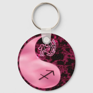 Sagittarius Yin Yang Key Ring