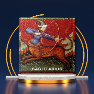 Sagittarius Zodiac 15th Century Mediaeval Art Tile
