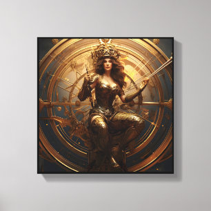 Sagittarius Zodiac Art Canvas  Print