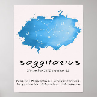 Sagittarius Zodiac Art Owner Gift | Cute Gift Poster