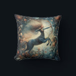 Sagittarius Zodiac Astrology Mystical Birthday Cushion<br><div class="desc">This stunning art work depicts an archer,  the symbol for the zodiac sign of Sagittarius. It has a celestial,  magical,  fantasy feel to it.  AI assisted graphic purchased with commercial use.  Artwork:  RedHeronLighthouse</div>