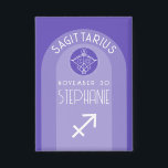 Sagittarius Zodiac Astrology Sign Photo Birthdate<br><div class="desc">Personalise this button with a birthdate and name. A custom design with the zodiac sign - Sagittarius - plus personality traits, information and constellation. Personalise this birthday candle with a birthdate and name. A custom birthday design with the zodiac sign - Sagittarius - plus personality traits, information and constellation. A...</div>