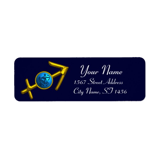 SAGITTARIUS ZODIAC BIRTHDAY Blue Turquoise (Front)