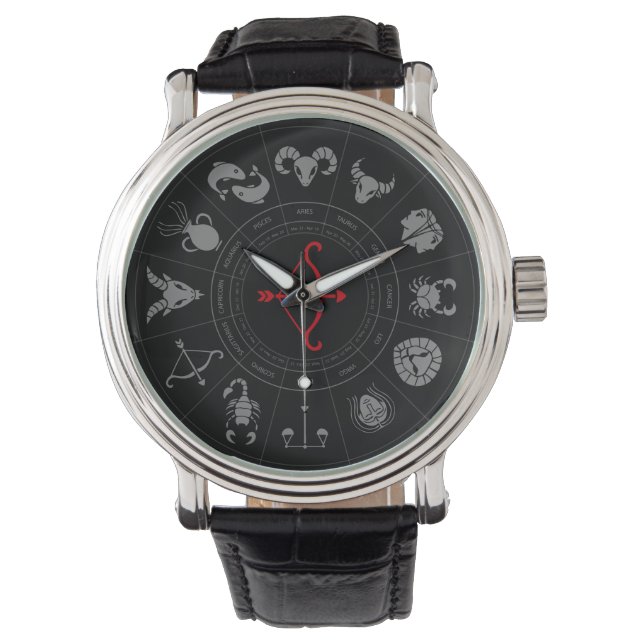 Sagittarius Zodiac Birthday Gift Watch (Front)