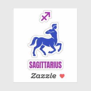 Sagittarius Zodiac Blue Silhouette Centaur