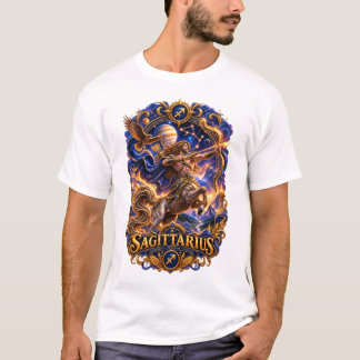 Sagittarius Zodiac Celestial Archer – Luxury Astro T-Shirt