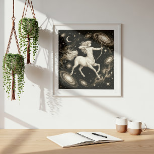 Sagittarius Zodiac Celestial Astrology Poster