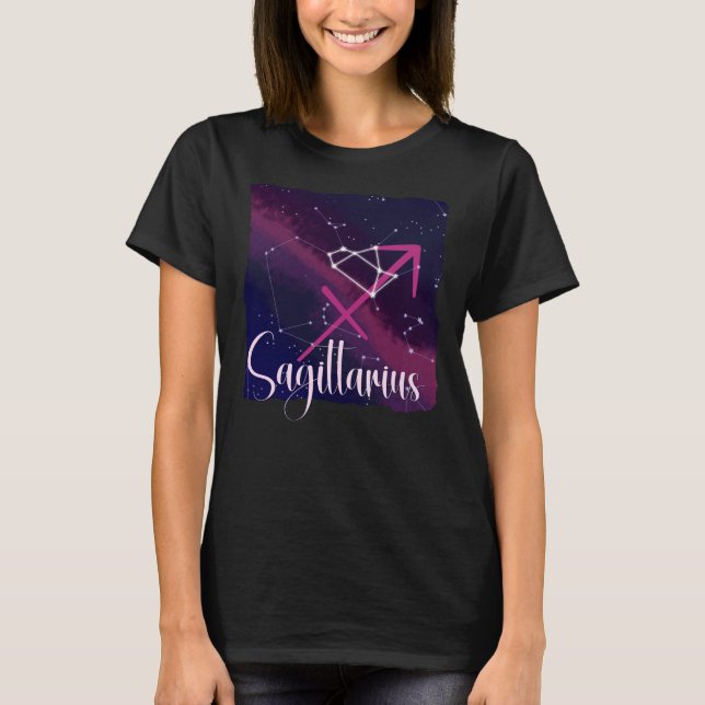 Sagittarius Zodiac Constellation T-Shirt (Front)