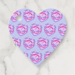 Sagittarius Zodiac Coquette Heart Birthday Cake Favour Tags