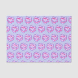 Sagittarius Zodiac Coquette Heart Birthday Cake Tissue Paper
