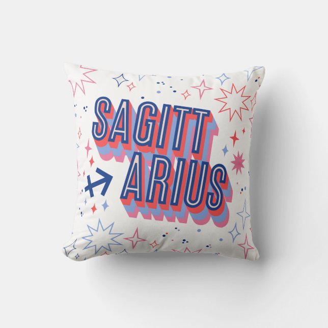 Sagittarius Zodiac Cushion (Front)