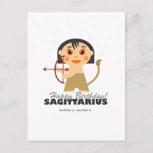Sagittarius Zodiac for kids Postcard