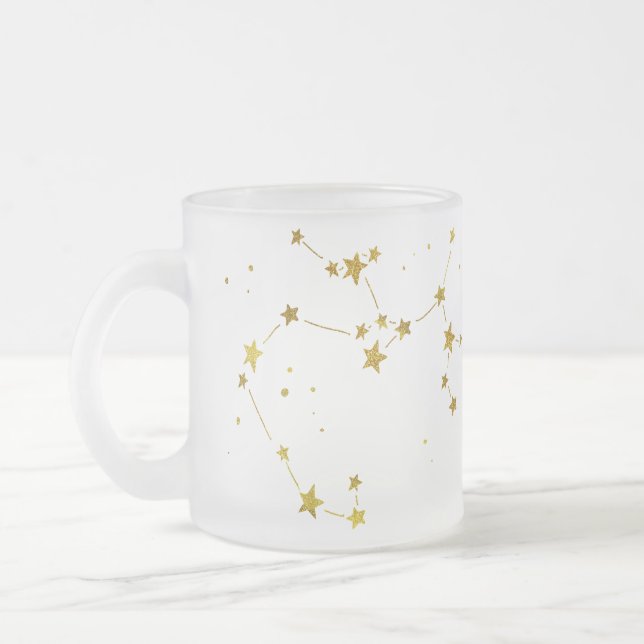 Sagittarius Zodiac Frosted Beer Mug (Left)