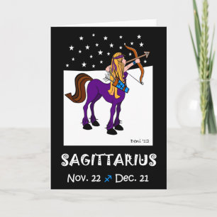 SAGITTARIUS - ZODIAC GREETING CARD