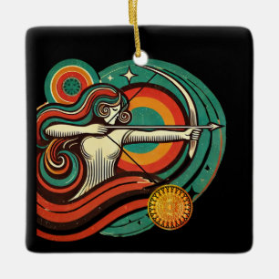 Sagittarius Zodiac Holiday Ornament Personalised