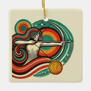Sagittarius Zodiac Holiday Ornament Personalised
