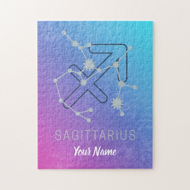 Sagittarius Zodiac Horoscope Star Constellation Jigsaw Puzzle (Vertical)