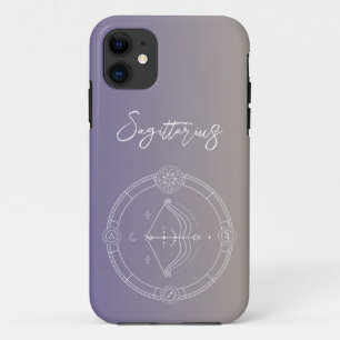 Sagittarius zodiac horoscope star sign gradient iPhone 11 case