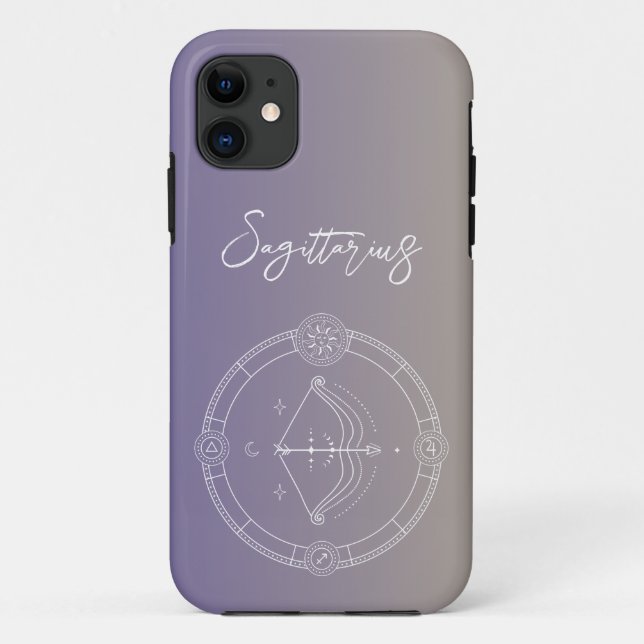 Sagittarius zodiac horoscope star sign gradient Case-Mate iPhone case (Back)