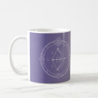 Sagittarius zodiac horoscope star sign gradient coffee mug
