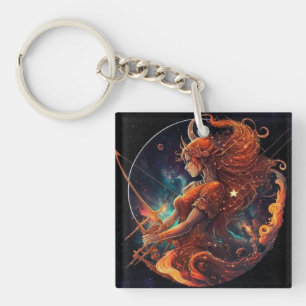 Sagittarius Zodiac Keychain