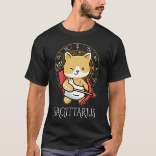 Sagittarius Zodiac Men Black T-Shirt