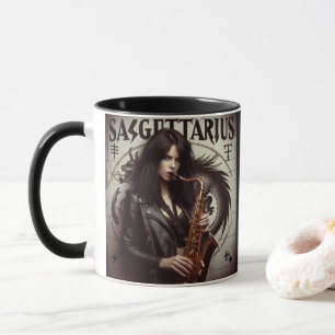Sagittarius Zodiac Musician Saxophone  Mug